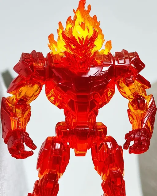 Sample TacTacGo reward: fiery mech figure
