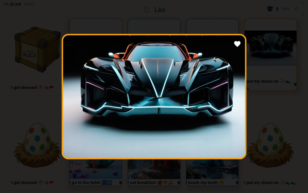 Léo's TacTacGo reveal with a collectible car reward