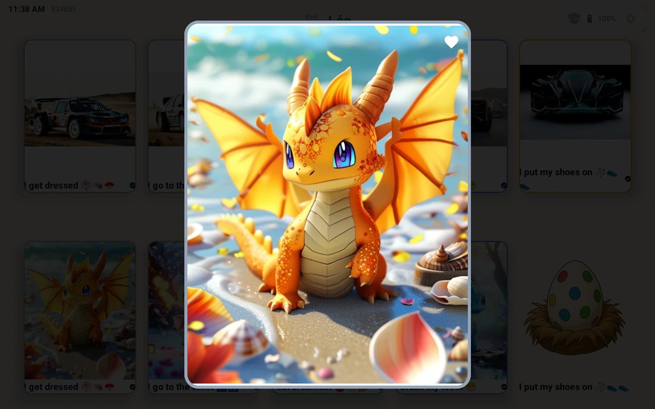 Zoé's TacTacGo reveal with a collectible dragon reward